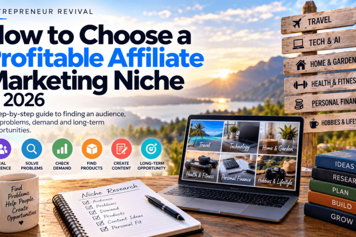 How to choose a profitable affiliate marketing niche using audience, demand, products, content potential and niche research