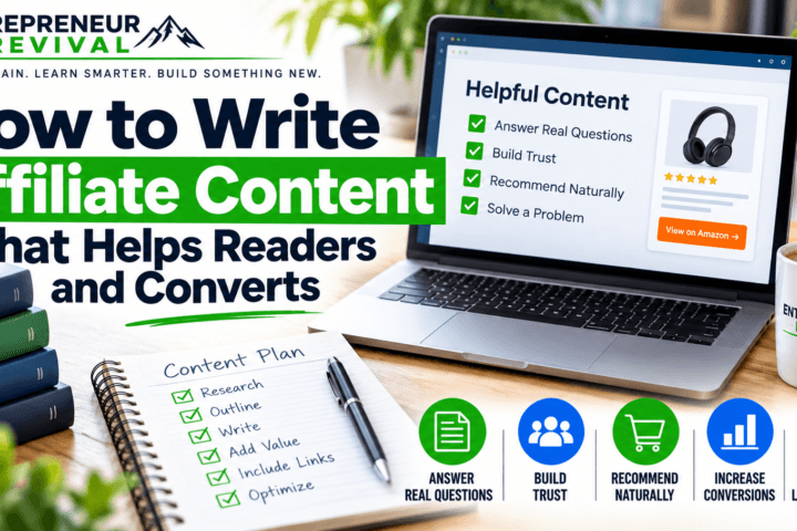 How to write affiliate content that helps readers, builds trust, recommends products naturally and increases conversions